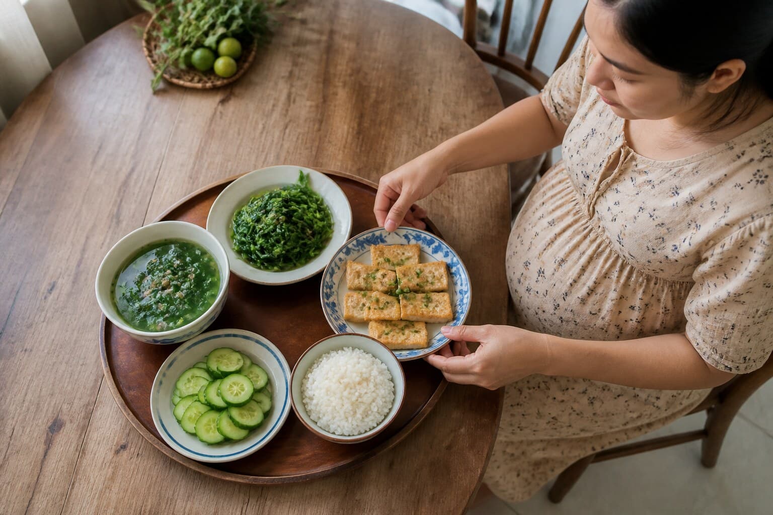 Tiểu đường thai kỳ: Nguyên tắc xây dựng bữa ăn và theo dõi đường huyết
