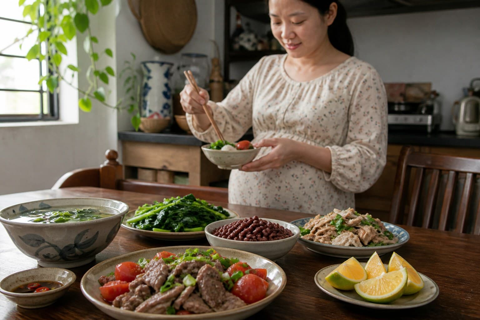 Thực phẩm giàu sắt trong thai kỳ: Cách kết hợp và bổ sung an toàn
